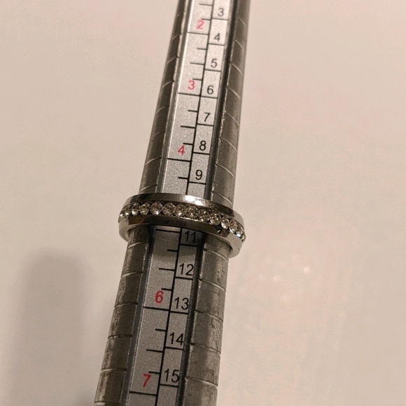 Stainless Steel CZ Infinity Band - Picture 3 of 3